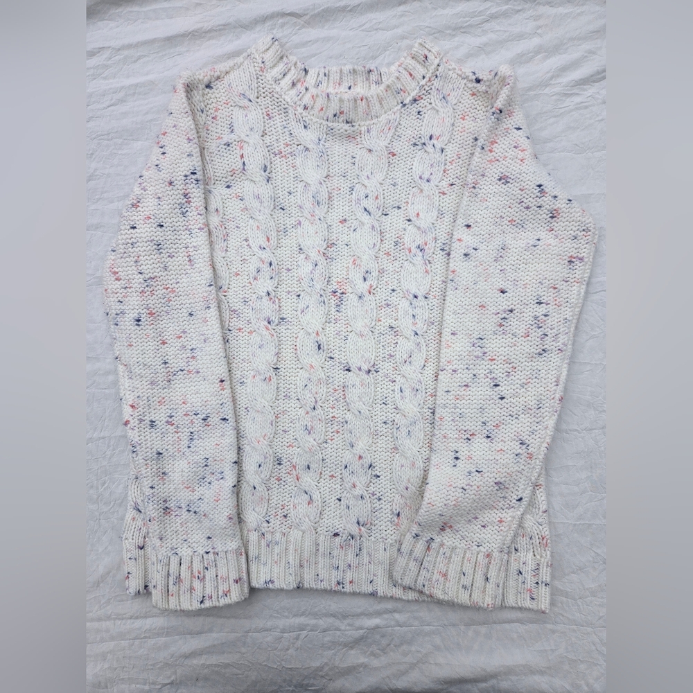 OshKosh B'gosh Cream Speckled Knit Sweater
